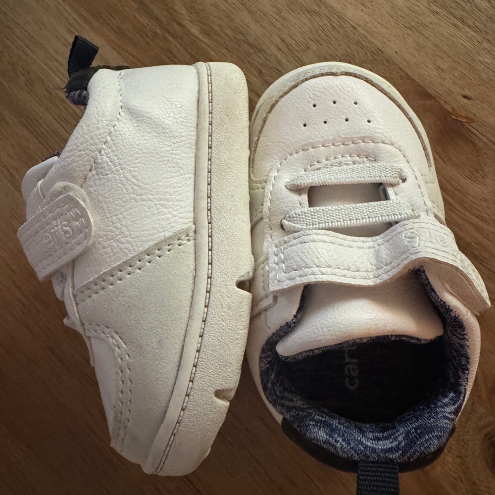 Carter’s White Velcro Baby Sneaker - Picture 2 of 5